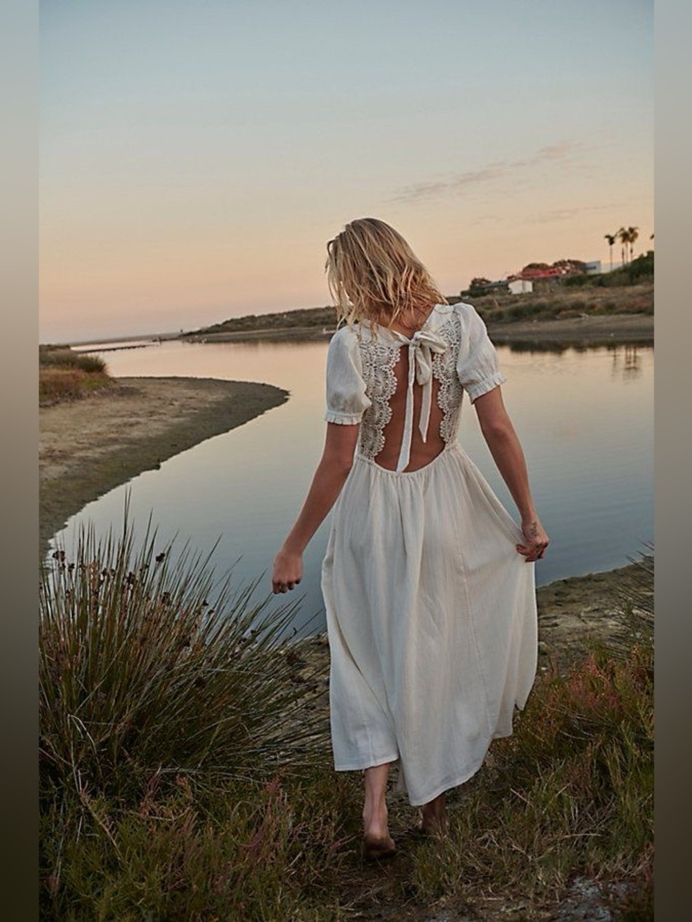 Free People All You Need Is Lace Midi in Ivory XL - Picture 3 of 6